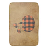 Herfst Sinaasappel en zwarte pompoen Badmat (Voorkant Verticaal)