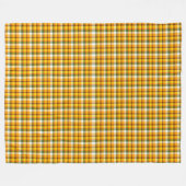 HERFST SINAASAPPEL GROEN WIT PLAID PATRONEN FLEECE DEKEN (Voorkant (Horizontaal))