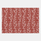 HERFST SINAASAPPEL ROOD EN GOUD MET BLADPATRONEN INPAKPAPIER VEL (Voorkant 3)