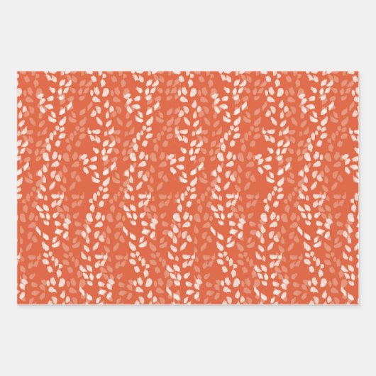 HERFST SINAASAPPEL ROOD EN GOUD MET BLADPATRONEN INPAKPAPIER VEL (Voorkant 2)