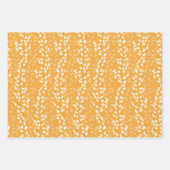 HERFST SINAASAPPEL ROOD EN GOUD MET BLADPATRONEN INPAKPAPIER VEL (Voorkant)