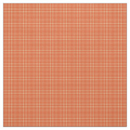 Herfst Sinaasappel Tartan Pattern Fabric Stof