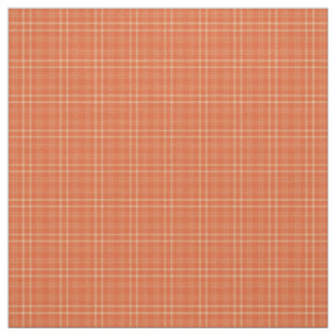  Herfst Sinaasappel Tartan Pattern Fabric Stof