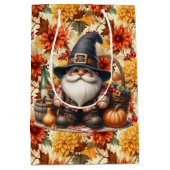 Herfst Sinaasappels met Thanksgiving gnoom Medium Cadeauzakje (Voorkant)