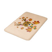 Herfst Sjaal Herten Maple Bladeren Badmat (Gekanteld)