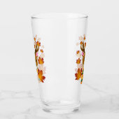 Herfst Sjaal Herten Maple Bladeren Glas (Links)