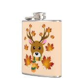 Herfst Sjaal Herten Maple Bladeren Heupfles (Links)