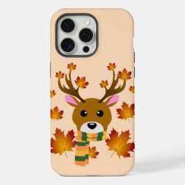 Herfst Sjaal Herten Maple Bladeren iPhone 15 Pro Max Case