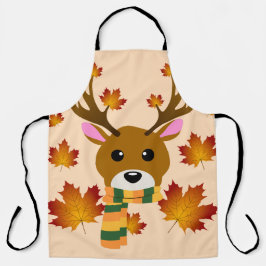 Herfst Sjaal Herten Maple Bladeren Schort