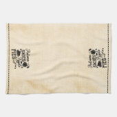 Herfst skies appeltaarten bloem zak look theedoek (Horizontaal)