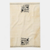 Herfst skies appeltaarten bloem zak look theedoek (Verticaal)