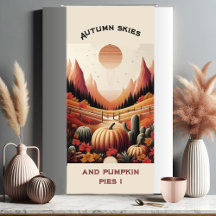 Herfst Skies en Pumpkin Pies Herfst Kleuren Zonson