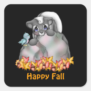 Herfst Skunk sticker