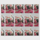 Herfst Slapen om te dromen Black Cat Hot Pink Flow Cadeaupapier (Vlak)