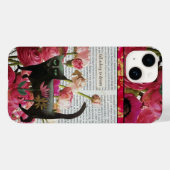 Herfst Slapen om te dromen Black Cat Hot Pink Flow Case-Mate iPhone Case (Achterkant (horizontaal))