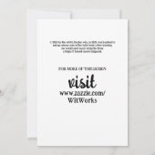 Herfst Slapen om te dromen Black Cat Hot Pink Flow Kaart (Achterkant)