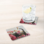 Herfst Slapen om te dromen Black Cat Hot Pink Flow Kartonnen Onderzetters (Insitu)