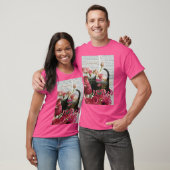 Herfst Slapen om te dromen Black Cat Hot Pink Flow T-shirt (Unisex)