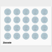 herfst | Slate bruiloft Envelope-zegels Ronde Sticker (Vel)