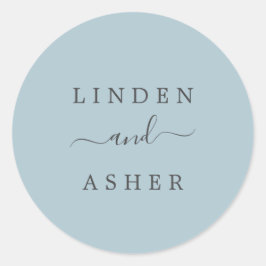 herfst | Slate bruiloft Envelope-zegels Ronde Sticker