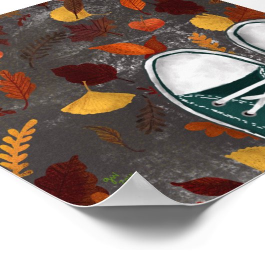 Herfst Sneakers Poster (Hoek)