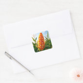 Herfst Snoep Maiskolven Vierkante Sticker (Envelop)