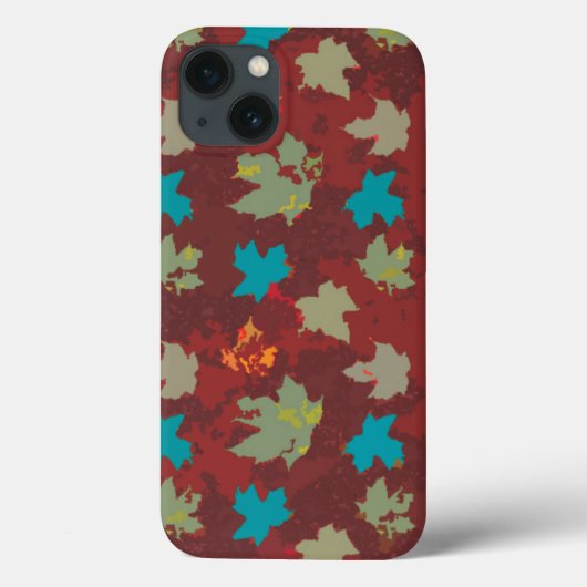 Herfst solide vliegende bladeren - Burnt Umber sin Case-Mate iPhone Case (Achterkant)