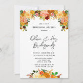 Herfst Spice Peony Bridesmaids Luncheon Kaart (Voorkant)