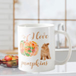 Herfst Spirit Ik hou van pompoenen. Koffiemok<br><div class="desc">Hou je van pompoenen? Ik heb er toevallig een thuis. Misschien ken je iemand die ook een Tabby Cat in hun familie heeft — of misschien gewoon van pompoenen of katten houdt! Om het even welke ontwerpvragen of hulp, verzend enkel een e-mail naar charmdesignstudio@rcn.com en wij zullen zeer verheugd zijn...</div>