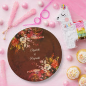 Herfst Splendor Botanische bruiloft Papieren Bordje (Feest)