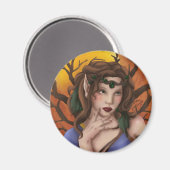 Herfst Splendor Fairy Magnet (Voorkant / Achterkant)