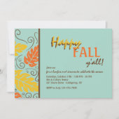 Herfst Splendor Invitation Kaart (Voorkant)