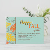 Herfst Splendor Invitation Kaart (Staand voorkant)