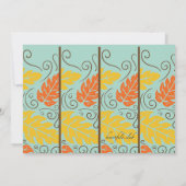 Herfst Splendor Invitation Kaart (Achterkant)