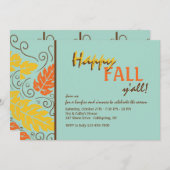 Herfst Splendor Invitation Kaart (Voorkant / Achterkant)