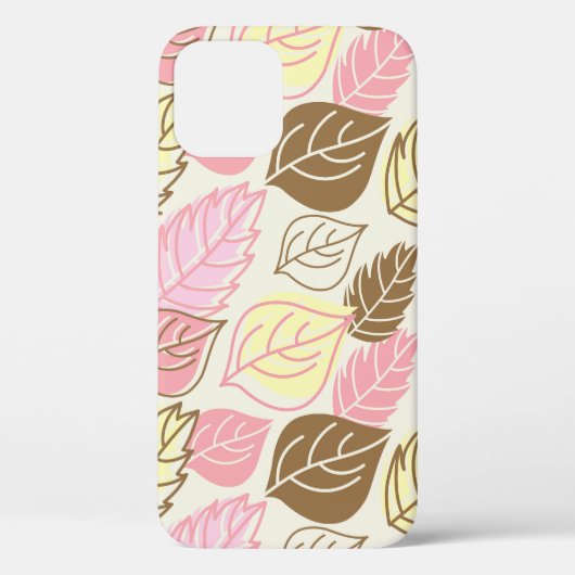 Herfst Splendor: Naadloos bladpatroon Case-Mate iPhone Case (Achterkant)