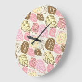 Herfst Splendor: Naadloos bladpatroon Grote Klok (Hoek)