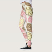 Herfst Splendor: Naadloos bladpatroon Leggings (Links)