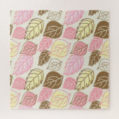 Herfst Splendor: Naadloos bladpatroon Legpuzzel (Horizontaal)