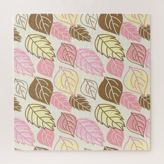 Herfst Splendor: Naadloos bladpatroon Legpuzzel (Verticaal)