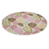 Herfst Splendor: Naadloos bladpatroon Snijplank (Hoek)