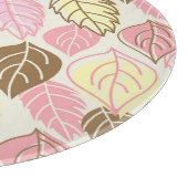 Herfst Splendor: Naadloos bladpatroon Snijplank (Hoek)