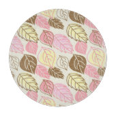 Herfst Splendor: Naadloos bladpatroon Snijplank (Voorkant)