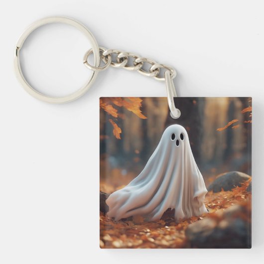 Herfst spook sleutelhanger (voorkant)