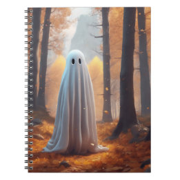 Herfst spookspiraal fotokaart notitieboek