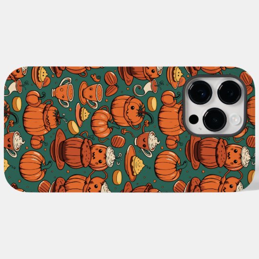 Herfst Spooky Pumpkin Pizzazz Party Case-Mate iPhone Case (Achterkant (horizontaal))
