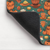 Herfst Spooky Pumpkin Pizzazz Party Muismat (Hoek)