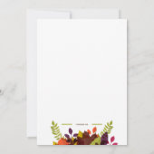 Herfst Spray Invitation Kaart (Achterkant)