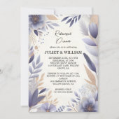 Herfst Spring Plum Lavendel Sage repetitie diner Kaart (Voorkant)