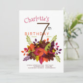 Herfst Sproei Uitnodiging (Staand voorkant)